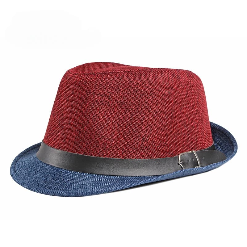 Spring and Summer Patchwork Men's Jazz Hat Unisex Fashionable Fedoras Hat for Women