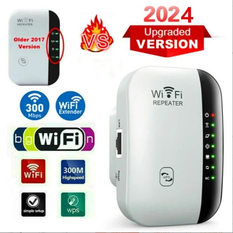 Nuovo ripetitore WiFi Amplificatore di segnale wireless Potenziatore di rete di espansione Ripetitore router domestico britannico e australiano