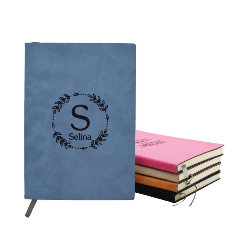 6pcs/lot Laser Engraving A5 Size PU Blank Notebooks Laser-engraved Faux Leather Journal Notebook DIY Engraved