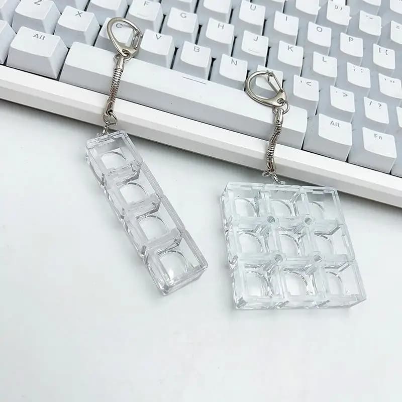 Tester per Switch di Tastiere Meccaniche Fai-da-te, Portachiavi Antistress con Diversi Tasti per Testare i Switch