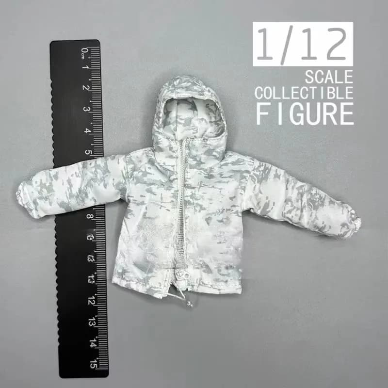 Set di vestiti Jujutsu Kaisen Gojo Satoru in scala 1/12, cappotto bianco, pantaloni a lanterna con sciarpa per modello di corpo action figure da 6 pollici
