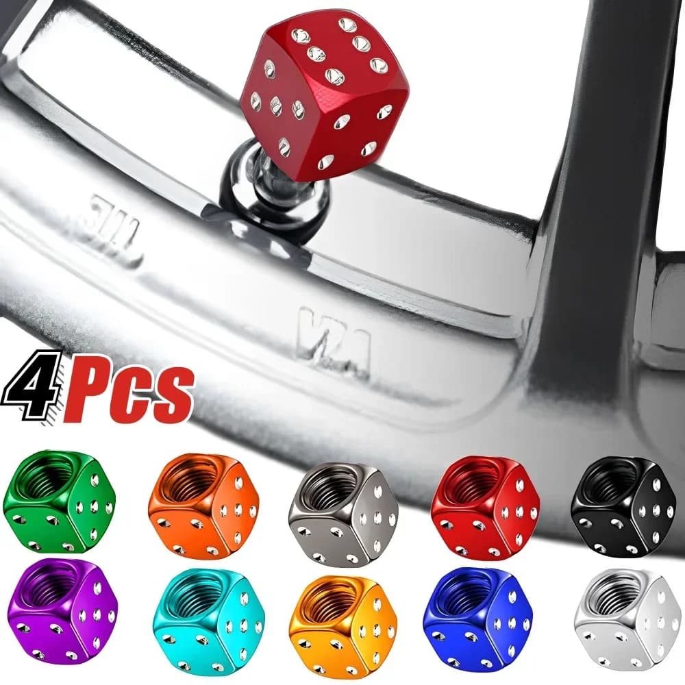 4 pcs aluminum alloy auto wheel caps valves tire rim covers airdust stem waterproof for cars motorcycle bicycles