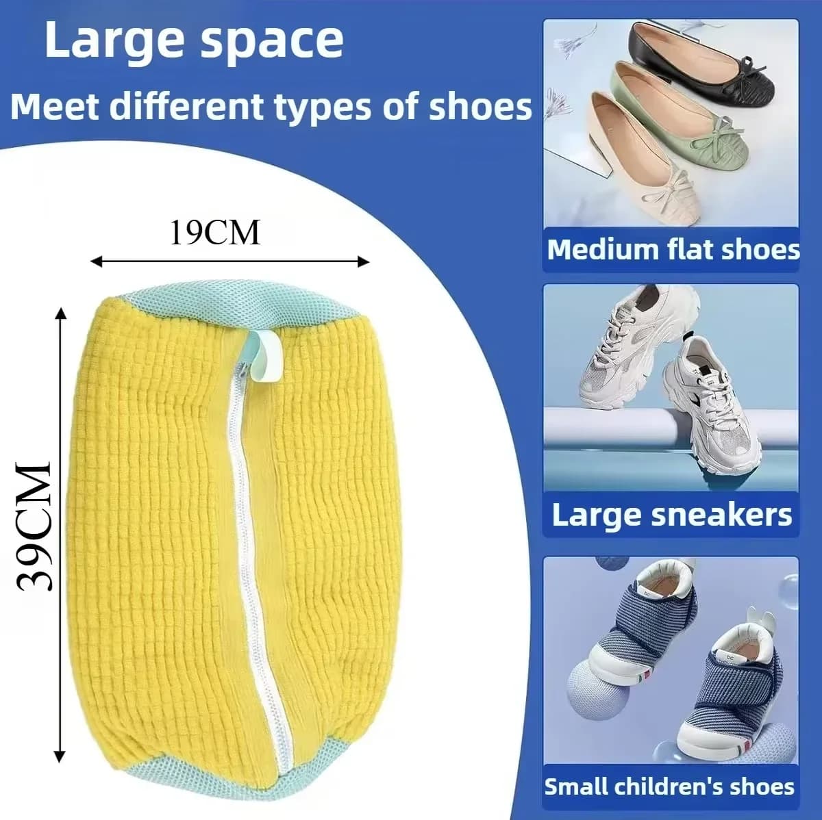 Washer Bag Comfortable and Practical Shoes for Washer, Deep Cleaning