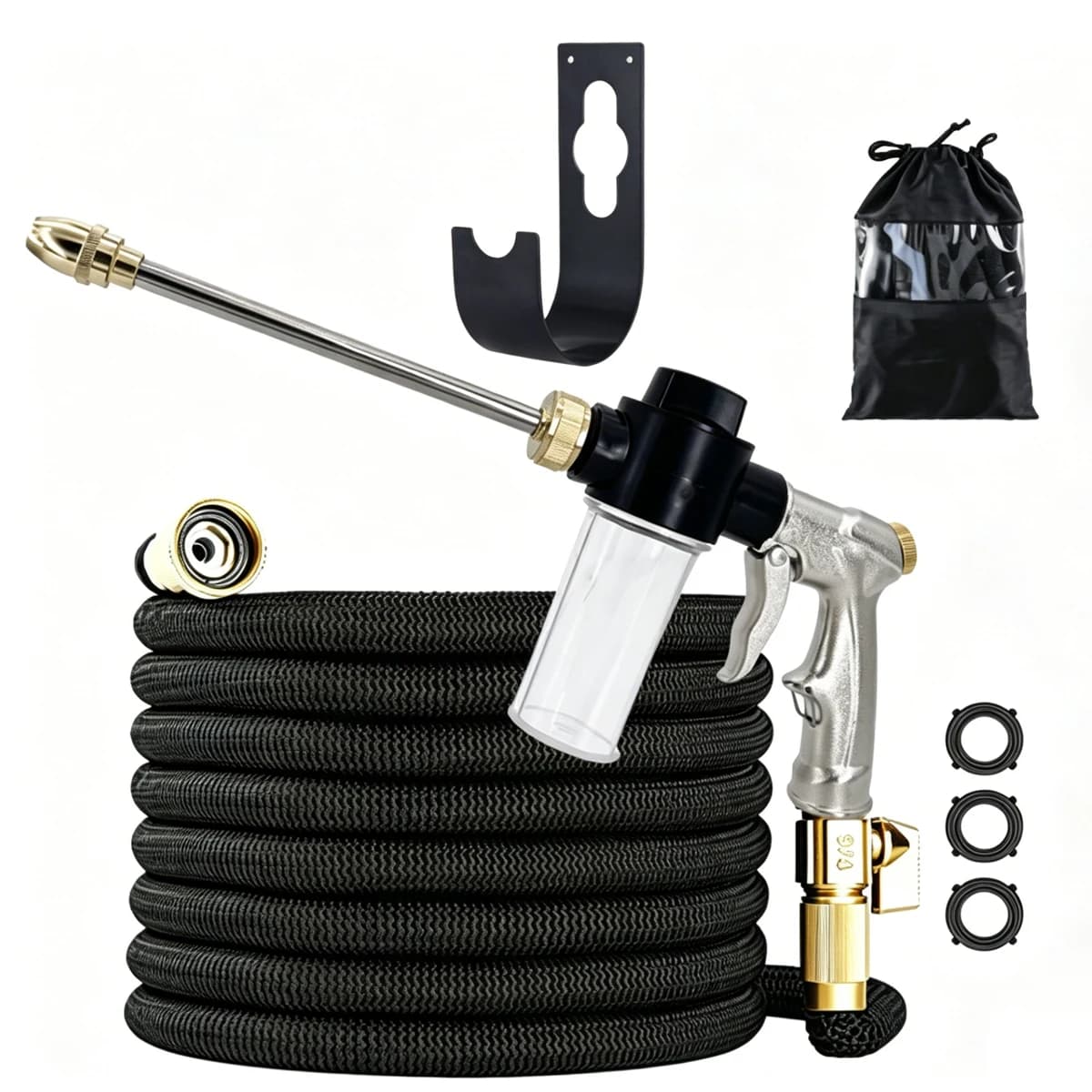 2026 Garden Hose Retractable Hose Extended Garden Hose 3/4 Diameter High Pressure Car Washer Tube Irrigation Magic Hose