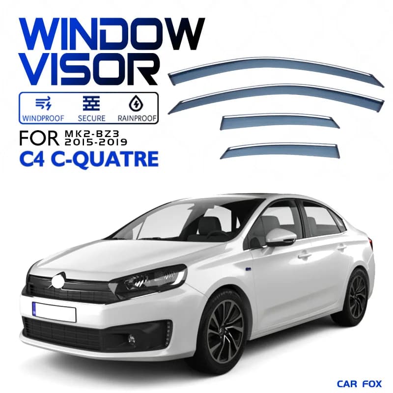 Per Citroen C4 Pallas Lounge C-Quatre Finestra di Automobile Visiera Tenda Shelter Parabrezza Finestrino Laterale Pioggia Parasole Accessori Auto