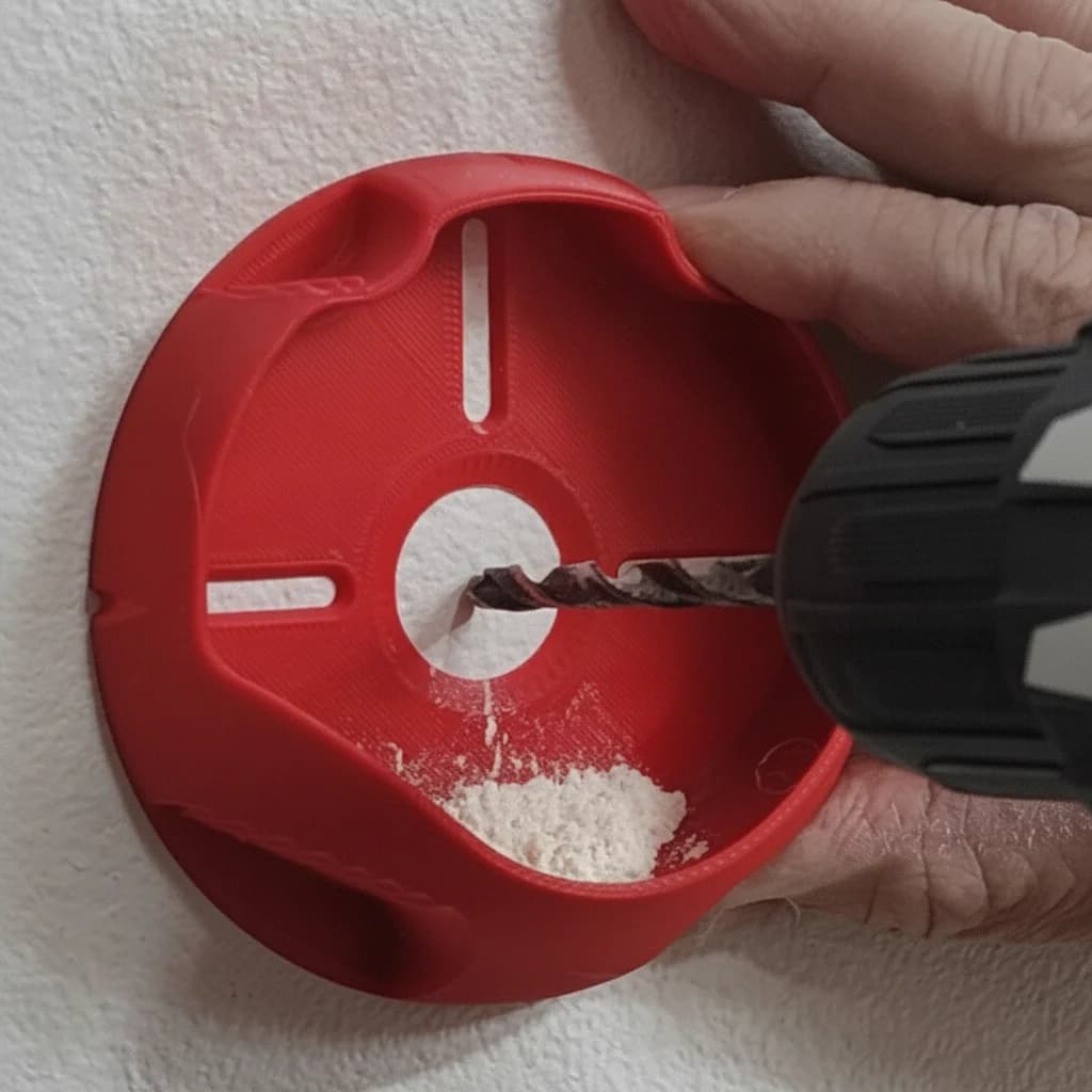 Universal High Efficiency Wall Drilling Dust Collector Box For Construction tool Cleaning Non-Slip Large Capacity Drill Dust Col