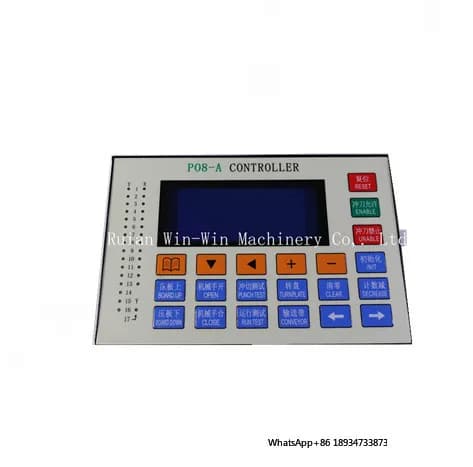 P08-A Computer position controller for machine punching machine for knitting bags production
