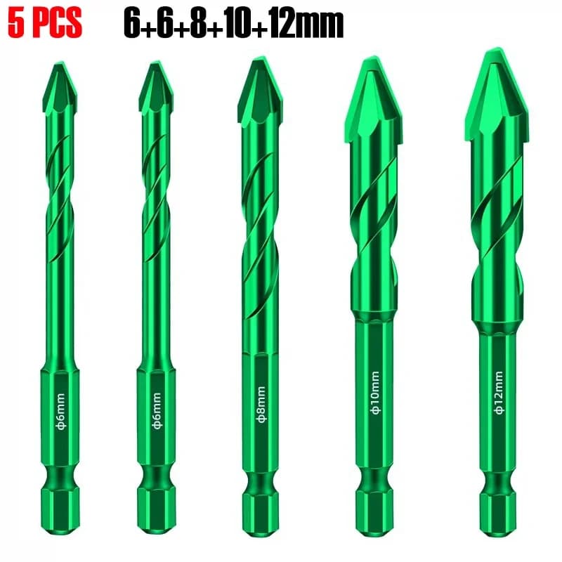 Trapano per torcia per piastrelle in ceramica, testa inclinabile ultra dura, trapano eccentrico, muro di cemento, strumento triangolare speciale magnetico