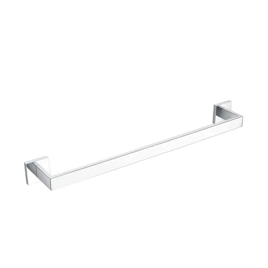 Accessori da bagno cromati da 22 pollici, portasciugamani cromato lucido per portasciugamani da parete per bagno, portasciugamani moderno resistente