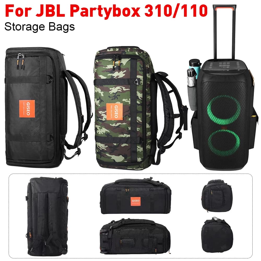 Borse a tracolla impermeabili per altoparlanti, borse portaoggetti pieghevoli e traspiranti compatibili con Bluetooth, accessori per Partybox 310