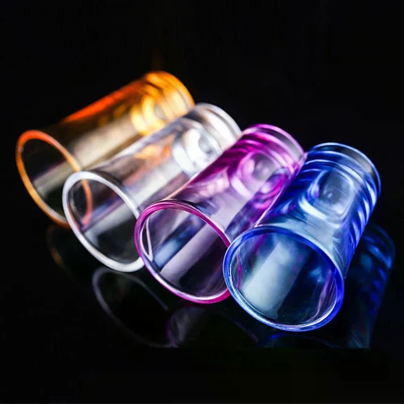 Bicchiere da liquore in plastica trasparente con proiettile acrilico, bicchiere da liquore, bicchiere da vino colorato creativo, accessori da cucina
