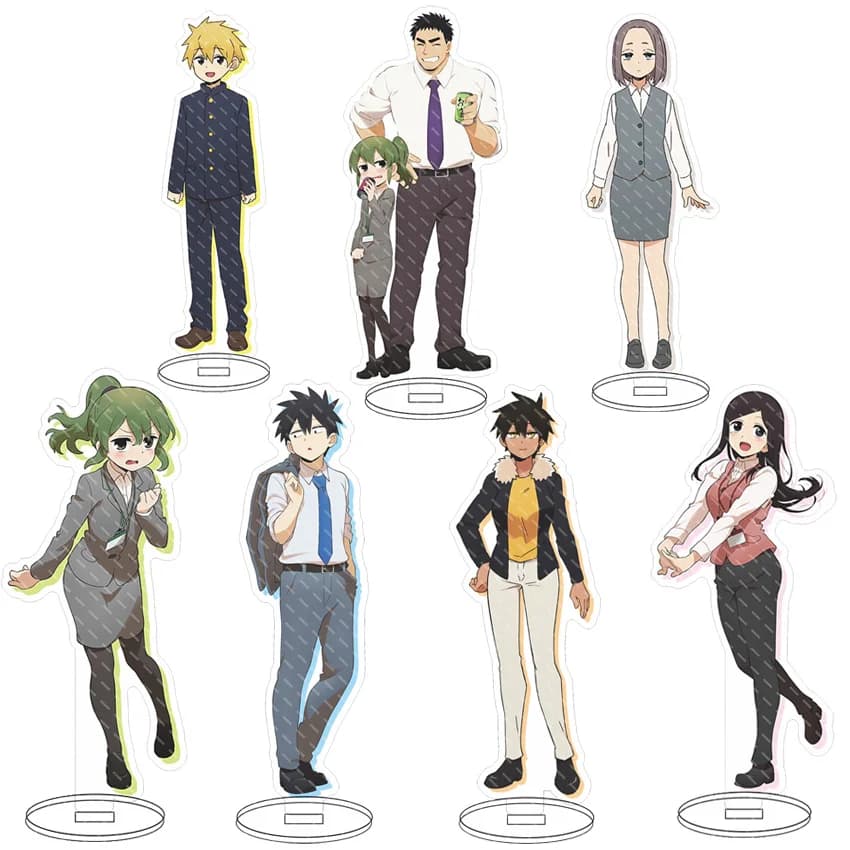16CM Anime Acrylic Stand My Senpai is Annoying‌ Igarashi Futaba Takeda Harumi Sakurai Touko Cos Figure Ornaments Gifts