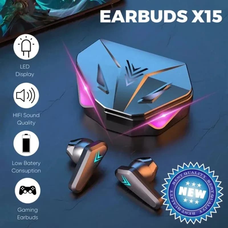 X15 TWS Wireless Headset Bluetooth Headphones 65ms Low Latency Esport Headphones Gamer with Microphone for Xiaomi iPhone