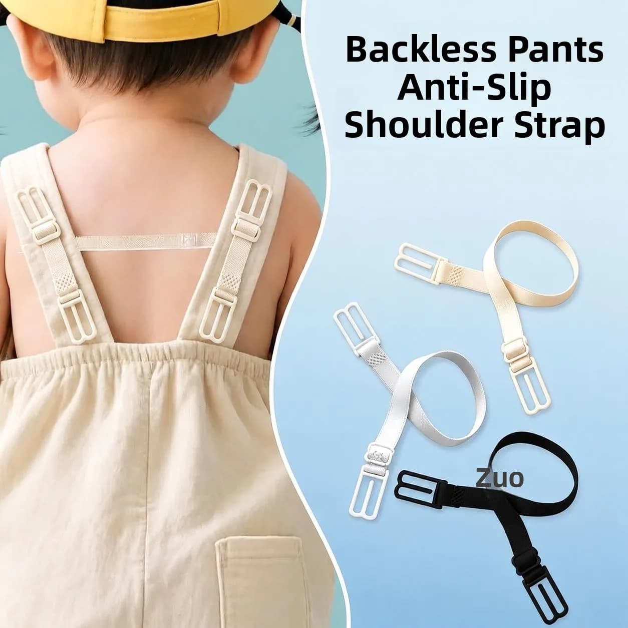 Adjustable Elastic Baby Carrier Strap Anti-Loss Shoulder Strap Fixed Clip Infant Toddler Slippage Prevention Comfortable Inne...