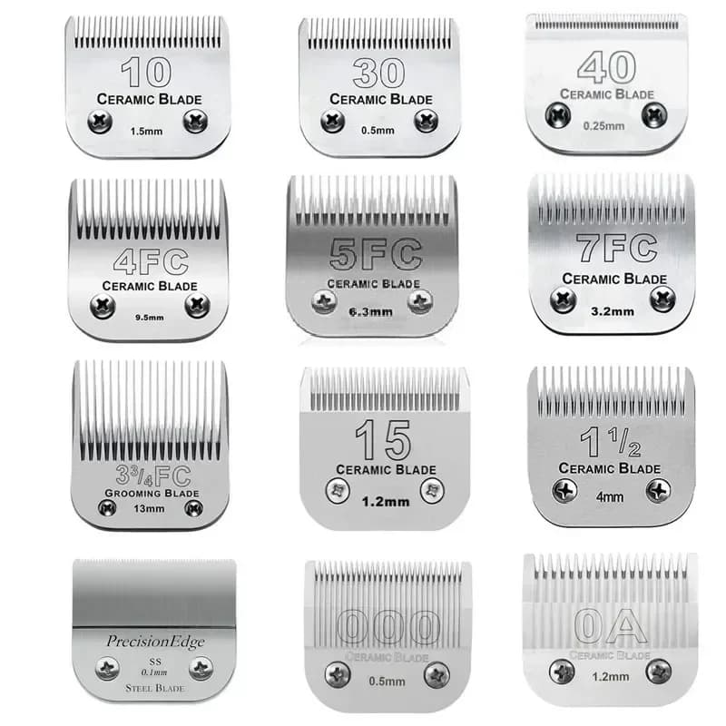 Professional Detachable Pet Dog Grooming Ceramic Blade Compatible With most Andis,Oster A5,Wahl KM Series Animal Clippers