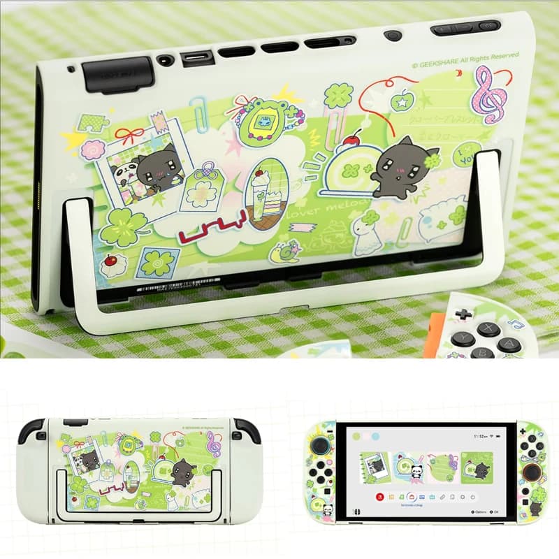 Custodia Protettiva Rigida Opaca Lucky Memo per Nintendo Switch 2 NS2 Joy-con, Cover Anteriore e Posteriore in Cristallo