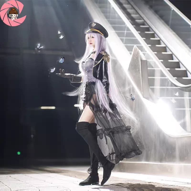 2025 Sexy Black Lobelia Neo Cosplay Sono Bisque Doll Wa Koi Wo Suru My Dress-Up Darling Cosplay Kitagawa Marin Uniforme Militare