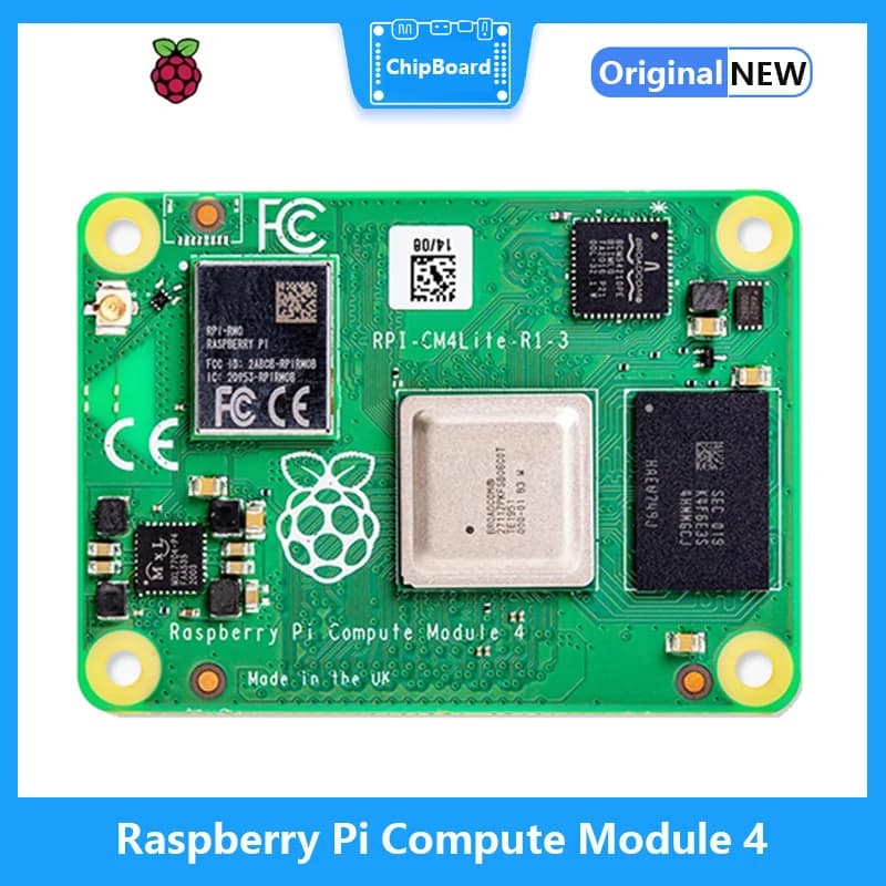 Raspberry Pi CM4 with WiFi and Bluetooth support - 1GB/2GB/4GB/8GB RAM and eMMC memory (8GB/16GB/32GB)