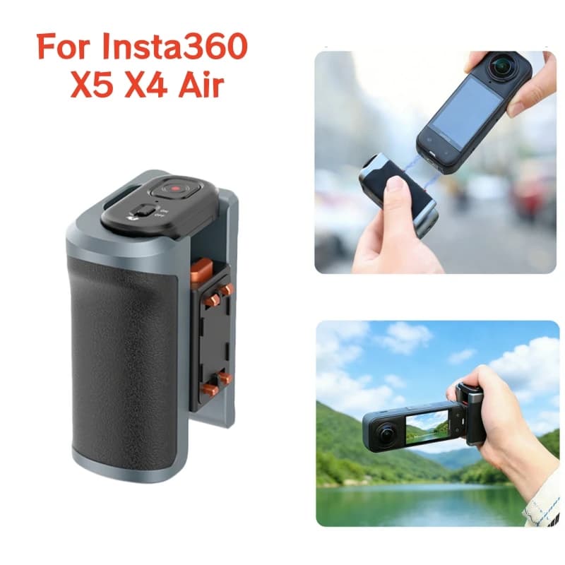 Telecomando Bluetooth per Insta360 X5, Impugnatura per Fotografia di Strada, Accessori per Fotocamera d'Azione Insta 360 X5 X4 Air