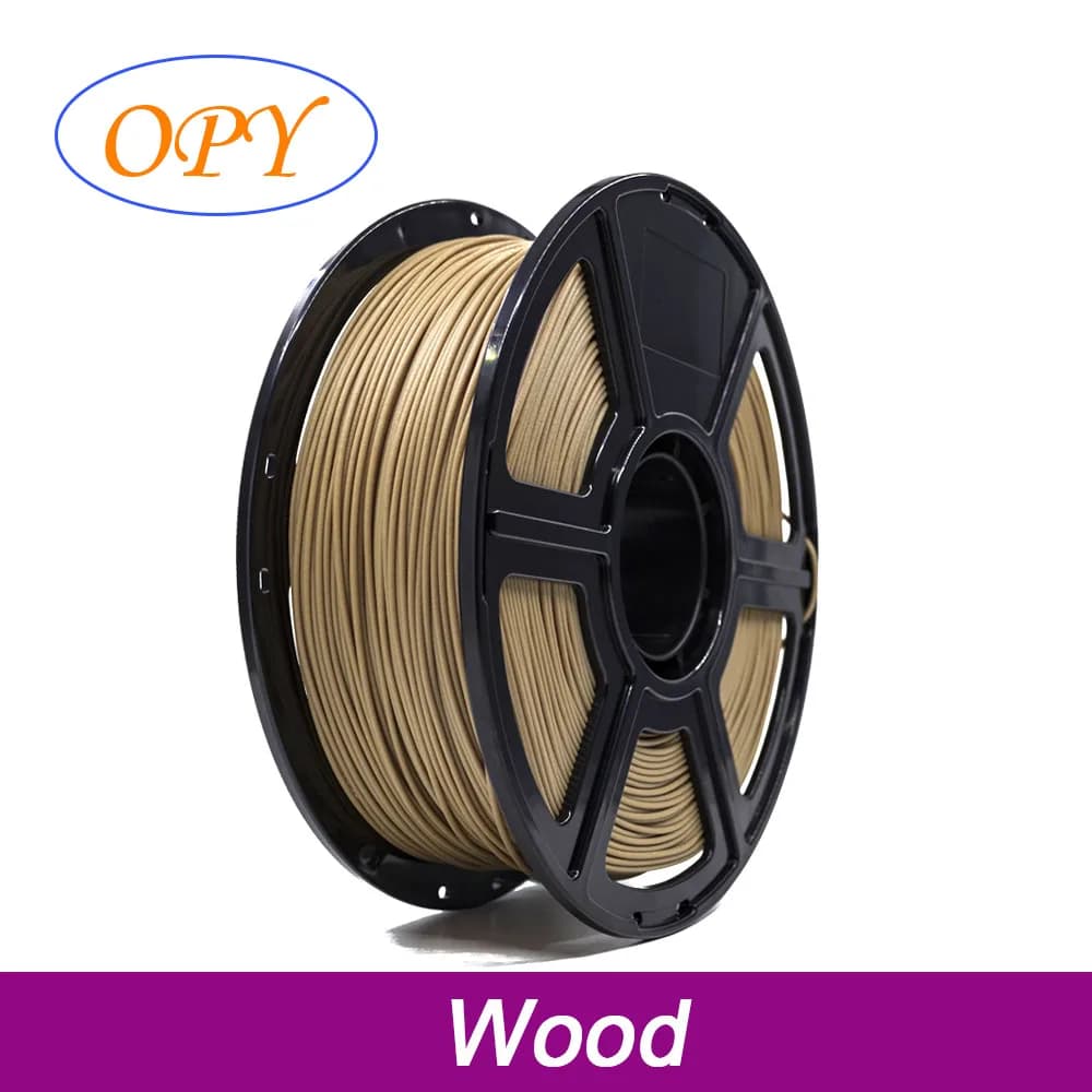 OPY Wood PLA Filament 1.75mm Real Wood Powder 3D Printer PLA wooden filament 3D printing materials 1kg 10m 100g