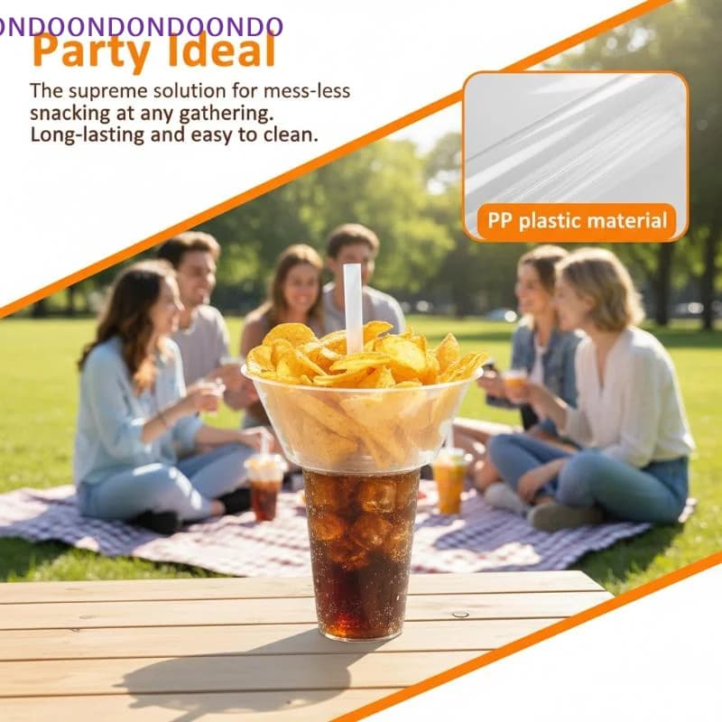 Set di Tazze per Bubble Tea e Snack, Contenitori Portatili per Adulti e Bambini, con Cannuccia per Conservazione Frutta, Campeggio e Scuola
