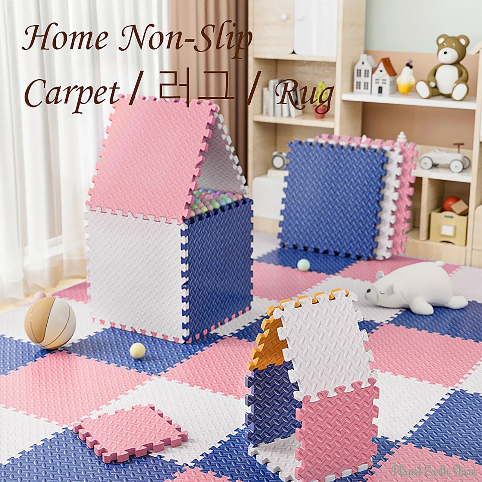 Children's Play Mat in Foam Puzzle Mat Children's Play Mat Floor Tiles Toy Carpet Soft Kids Toy Mat 30* 1 cm