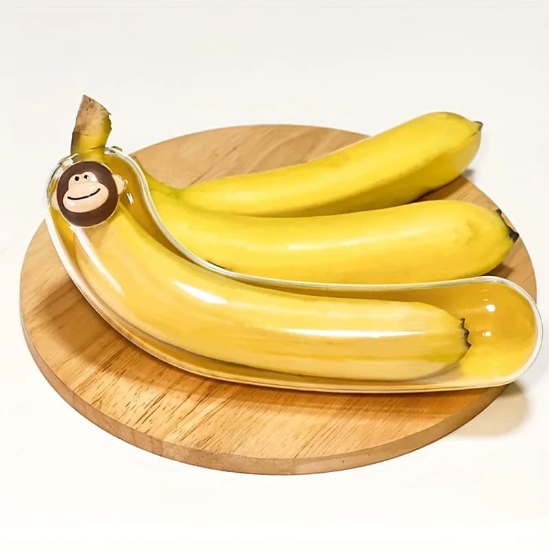 2pcs Banana preservation box, fruit takeout box, storage box, protection box, outdoor anti extrusion creative picnic portable