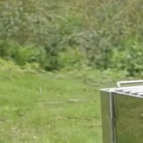 /Stainless /Steel /Folding Grill Square Portable Wood Stove Barbecue For Camping Picnic Outdoor Cooking BBQ Grill