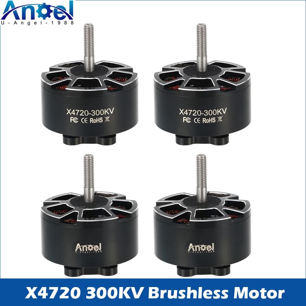 Motore Brushless Uangel X4720 4720 300KV 12S per Droni FPV a Lungo Raggio 13-15 Pollici - Nuovo Lancio, Componenti Motore FPV di Grandi Dimensioni