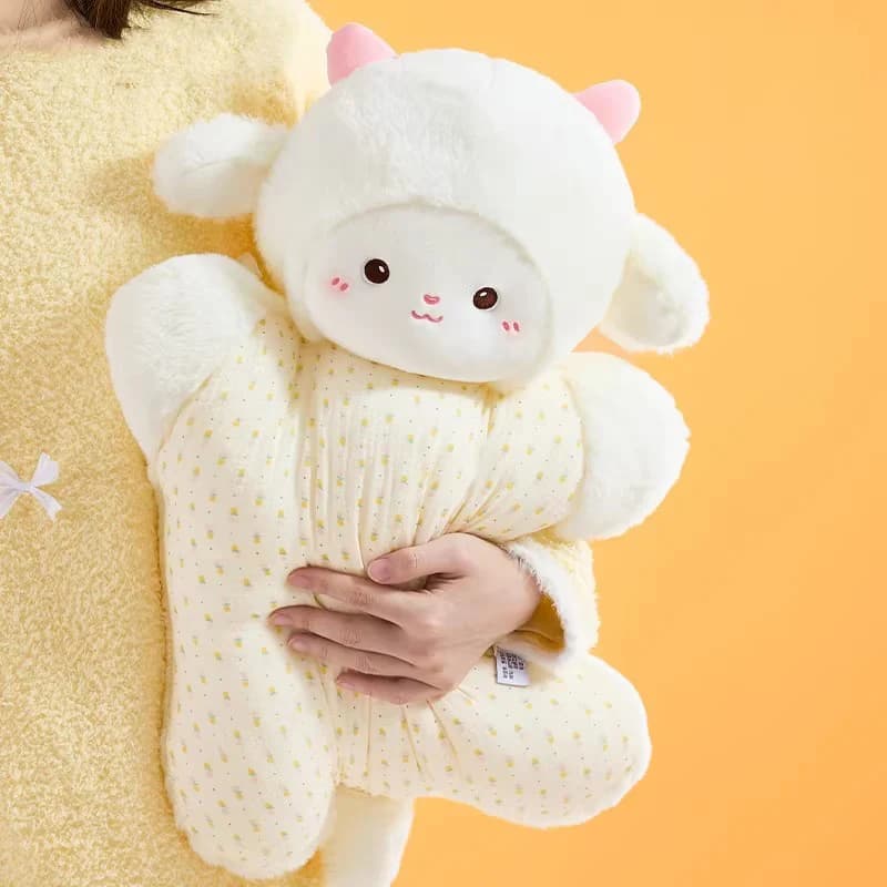 Cuscino Lombare a Forma di Gatto Calico Kawaii, Morbido Peluche, Cuscino Decorativo a Forma di Gattino, Giocattolo Imbottito, Arredo Casa Accogliente, Ottimo Regalo per Ragazze