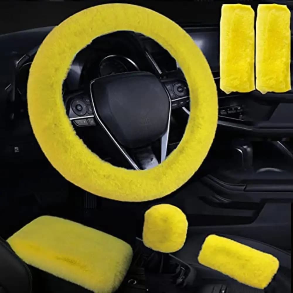 6 pcs/set soft and soft cover for car seat belt safety straps hot auto armrest central armrest winter car accessories