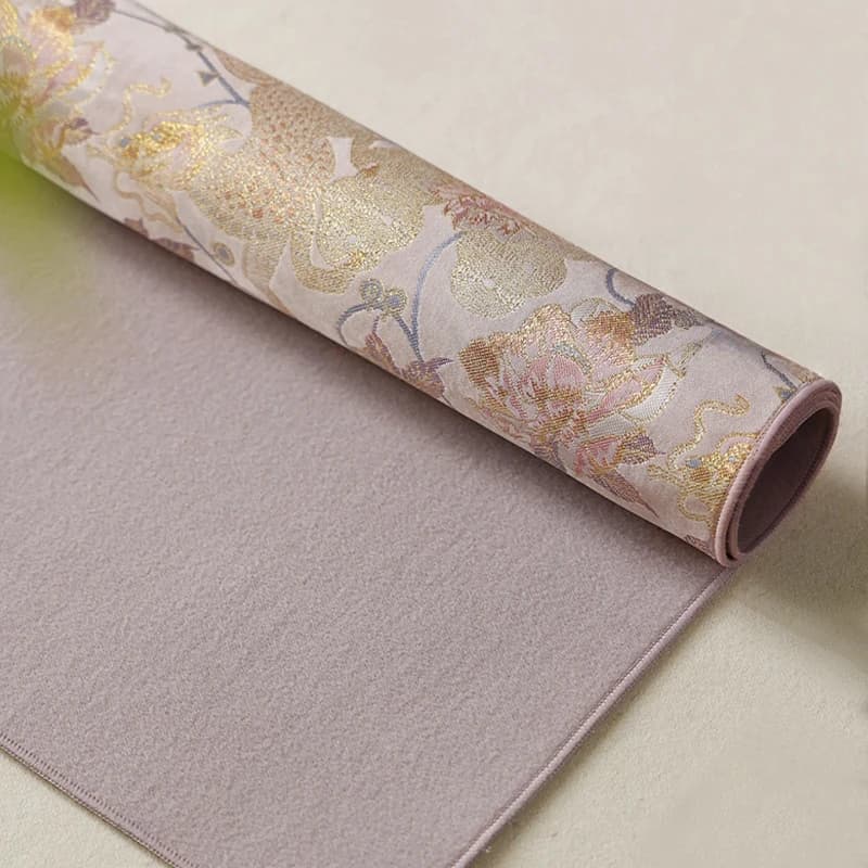 Brocade Velvet Felt Mat Large Premium Dual Side Calligraphy Painting Desk Pad Felt Pads Chinese Writing Art Stationery Organizer