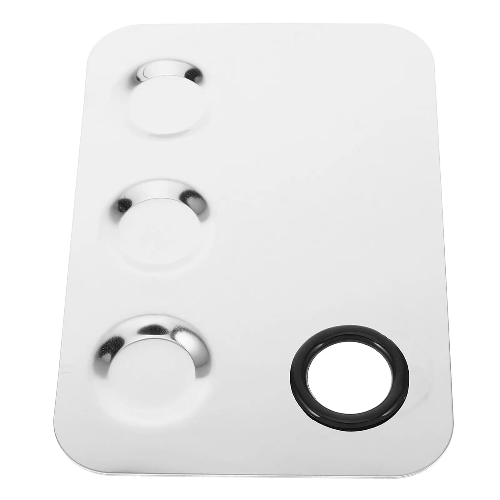 Palette Professionale in Acciaio Inossidabile per Miscelare Fondotinta Liquido, Crema Cosmetica, Ombretto, Nail Art e Miscelazioni di Precisione