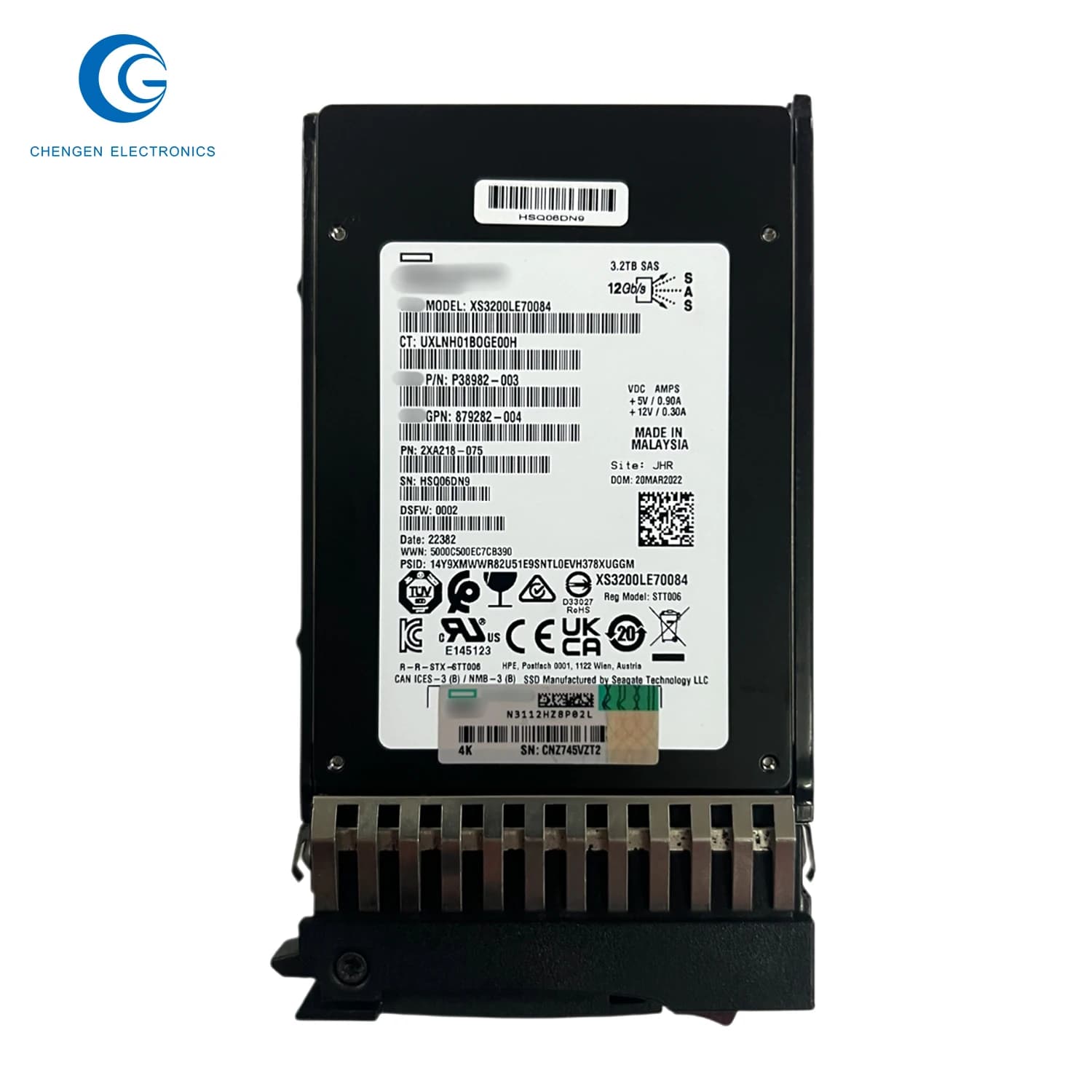 Disco rigido Ssd esterno da 2,5 pollici per uso misto N9X92A Msa Msa 3.2TB 12G Sas (2,5 pollici) Mu Sff all'ingrosso in fabbrica