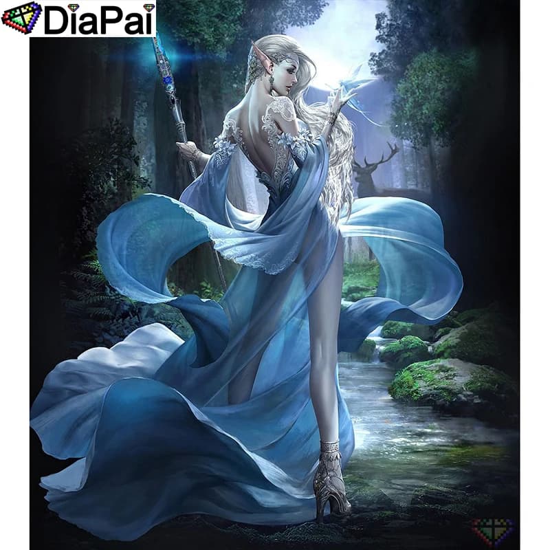 DIAPAI 5D DIY Diamond Painting 100% Full Square/Round Drill "Cartoon beauty" Diamond Embroidery Cross Stitch 3D Decor A21843