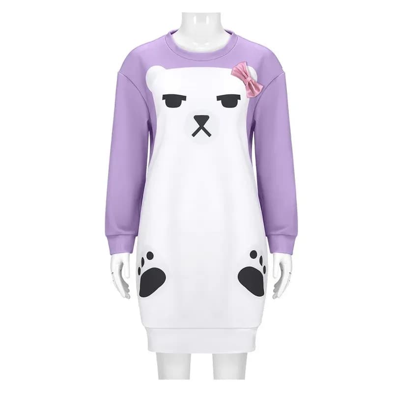 Anime Mira Costumi Cosplay Parrucca Orso Viola Pigiama Felpa Copricapo Abito di Halloween Abbigliamento quotidiano