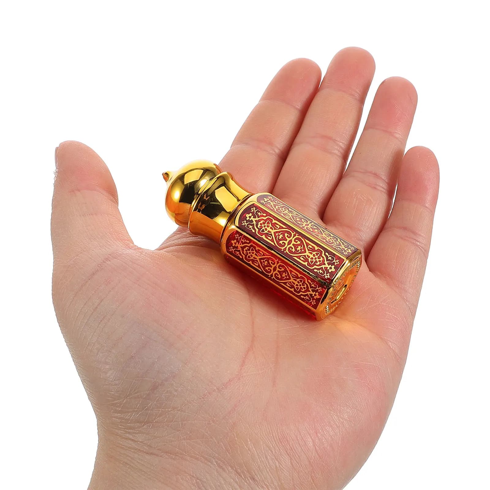 Set di 4 Flaconi Portatili in Vetro per Oli Essenziali, Dispenser Ricaricabili per Profumo, Bottiglie da Viaggio con Applicatore a Sfera da 6ml