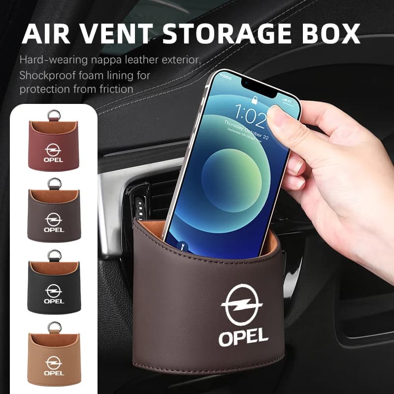 Car Air Vent Storage Box Dashboard Hanging Holder Accessories For Opel Insignia Corsa Zafira Mokka Grandland Antara Ampera