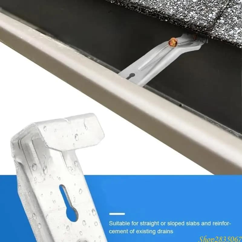 28 pieces grondaie hidden with heavy rain screws gutters with screws and clamps for daily use outdoor durability 831f