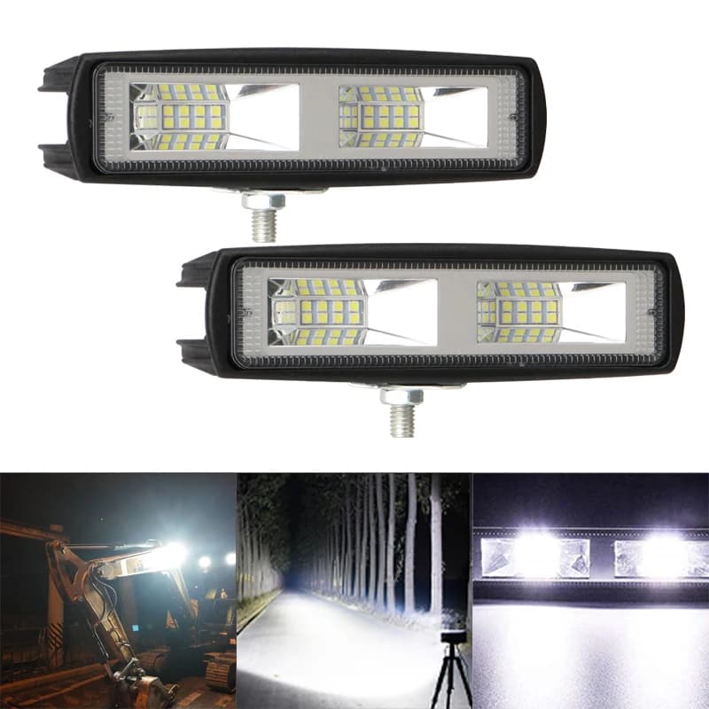 48W fari moto luci di lavoro per auto 12-24V LED Bar camion barca trattore rimorchio fuoristrada luce di lavoro faretto a LED faro
