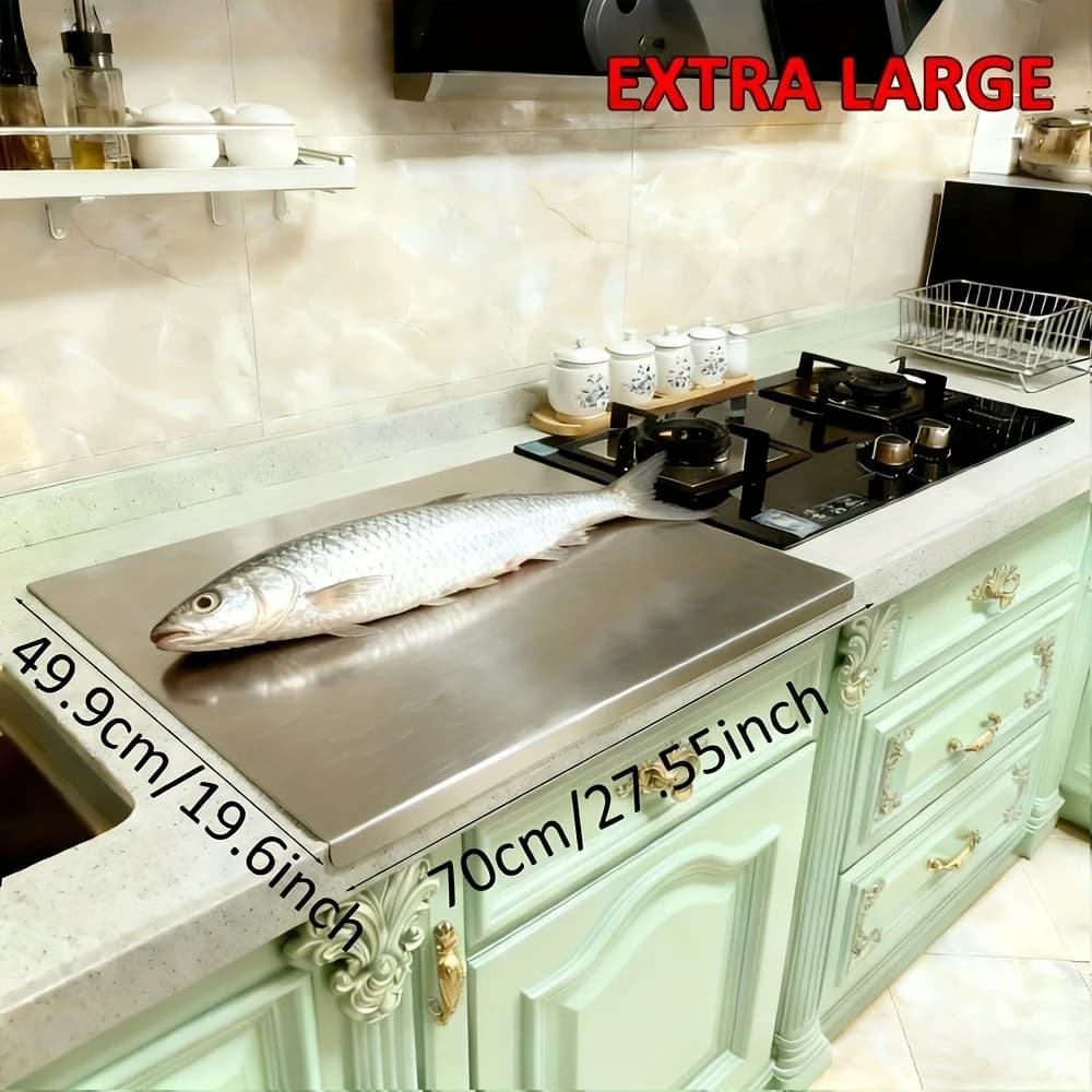 Oversized Stainless Steel Cutting Board, Ideal for Baking And Kneading Dough, a Must-Have Kitchen Item