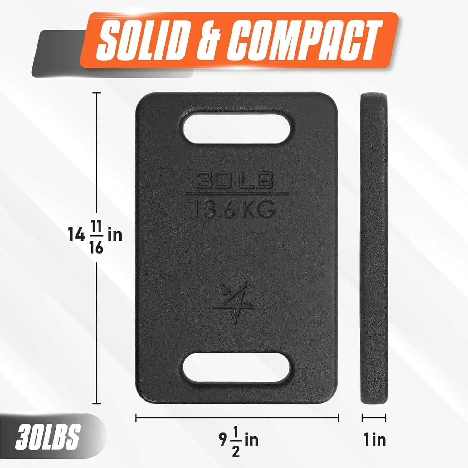 Cast iron tailoring plates with wide handle for swings, squats, strength, training with weighted vests - Factory direct sales