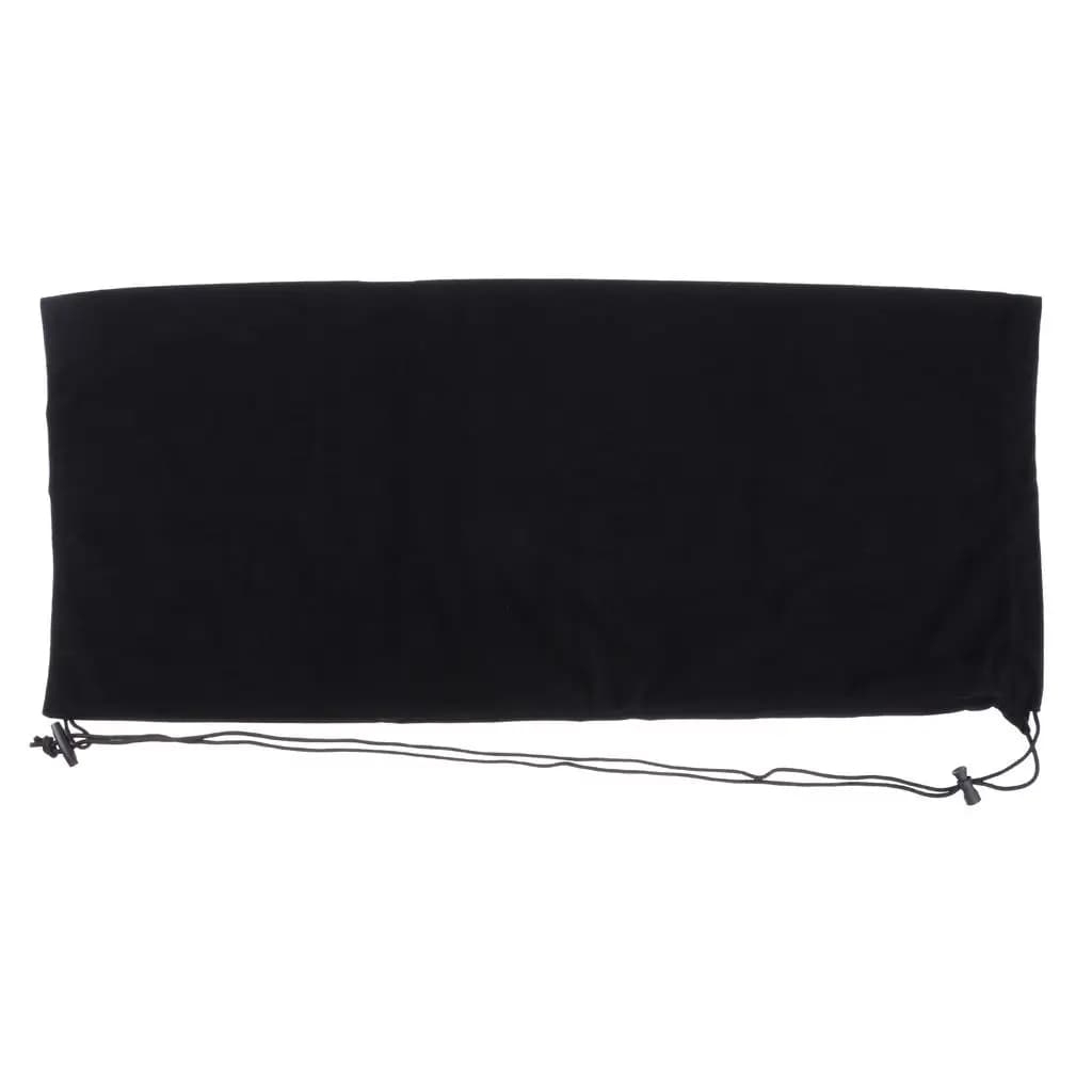 Suede Badminton Racket Pouch with Drawstring Large Pocket Sports Equipment Paddle Bag for Pickleball Tennis