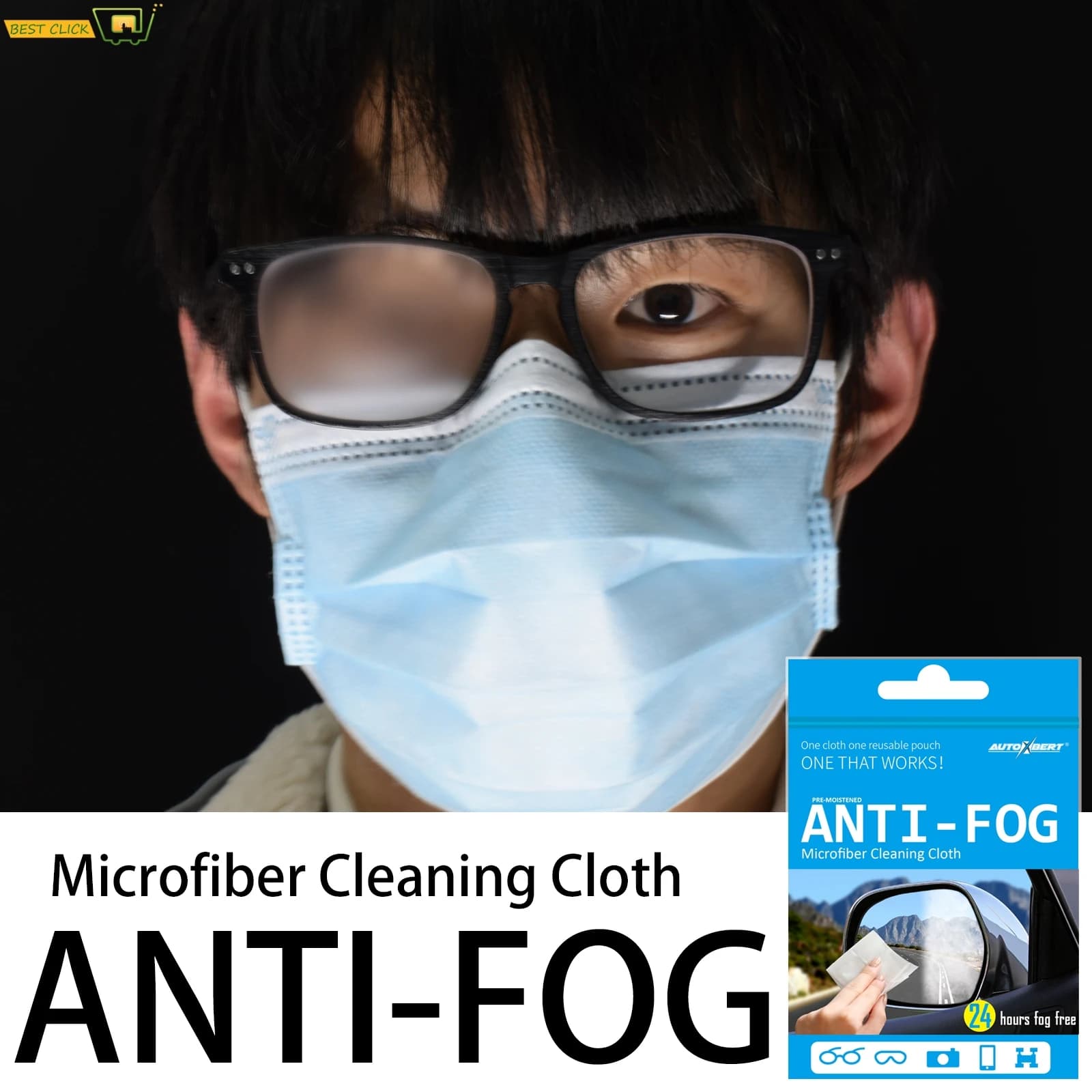 Reusable levers for anti-fogger lenses Anti-foggering glasses Lens cloth Detergent mask Rearview mirror for cars Defogger Sport Swimwear Helmet