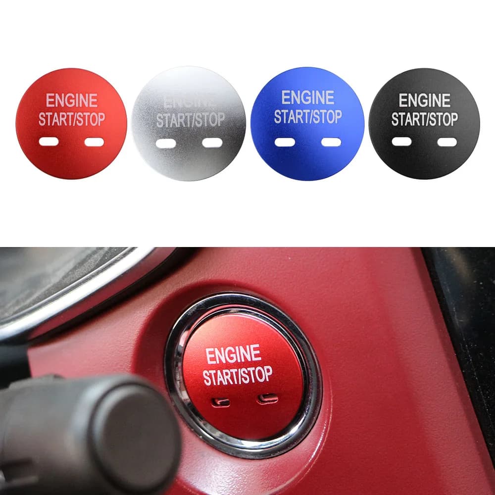 Per MG 5 6 ZS HS 2020 2021 Interruttore di Accensione Anello Pulsante Motore Adesivo Decorazione Della Copertura Keyless Entry Antenna Anello Accessori