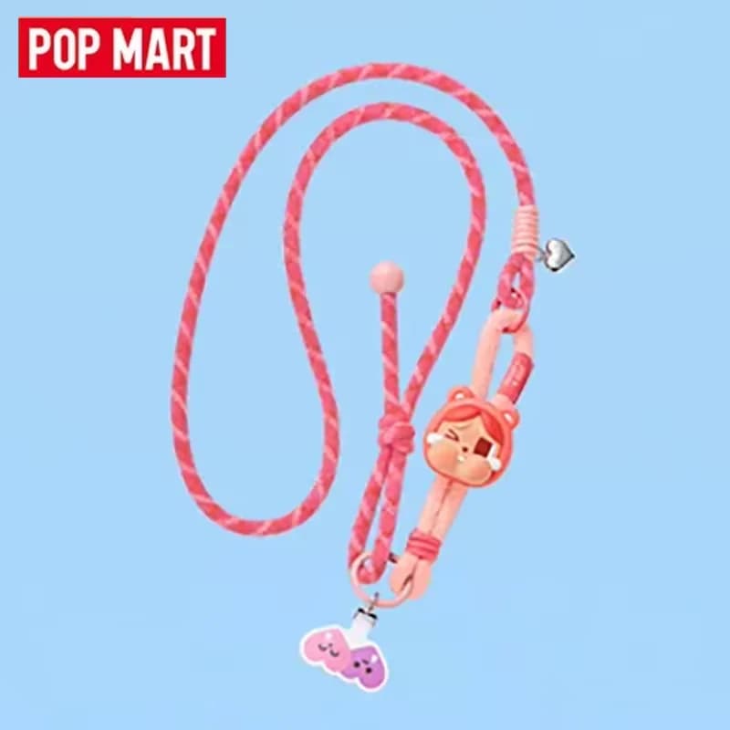 POPMART CRYBABY Care Bears Series Long Lanyard Blind Box Toys Kawaii Anime Action Figure Surprise Mystery Box Dolls Gift