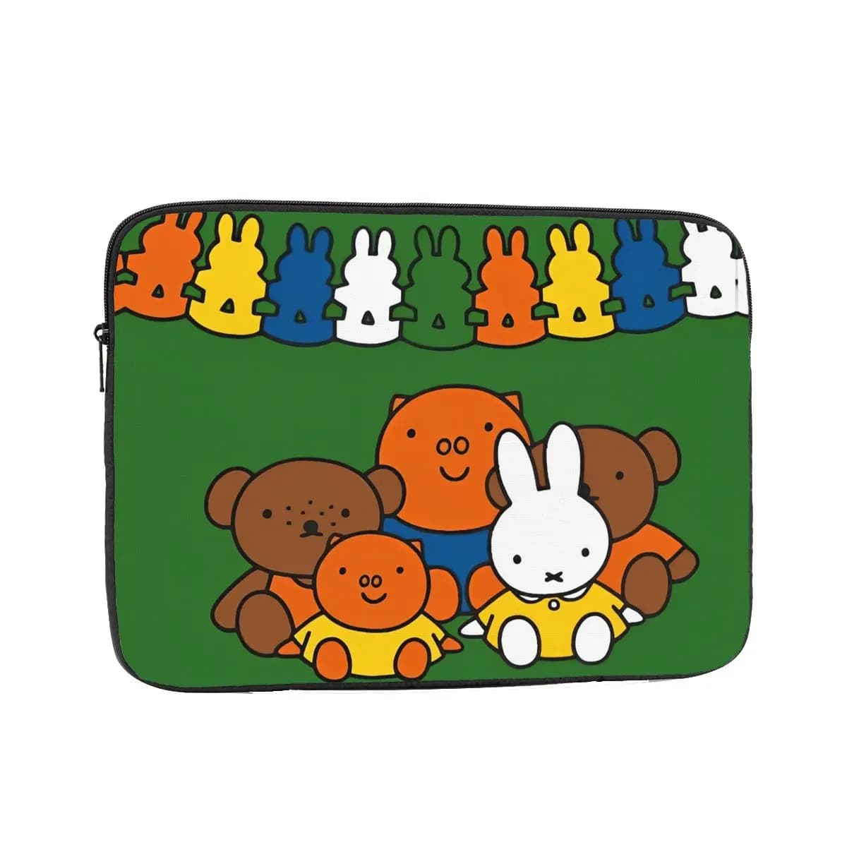 Kawaii Miffyy Laptop Liner Sleeve 12 13 15 17 Inch Cute Cartoon Rabbit Notebook Sleeve Cover Bag Computer Shockproof Case Bag