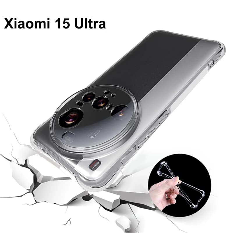 Per Xiaomi 15 Ultra 5G Custodia Air Cushion Antiurto Airbag Trasparente Silicone TPU Cover Posteriore Opaca Cassa Del Telefono per Xiaomi 15 Ultra 5G