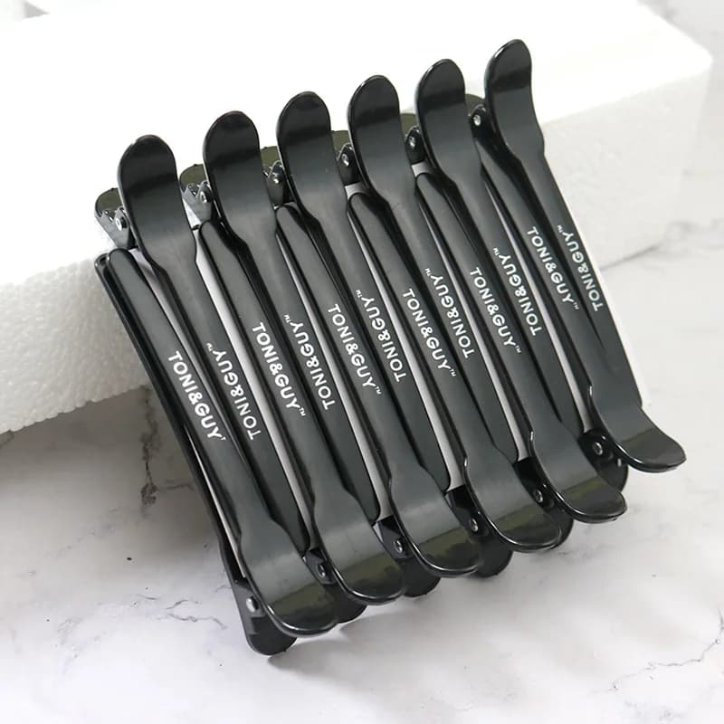 Hairdressing crocodile clips for sectioning hair, cutting, perming, and coloring in salons
