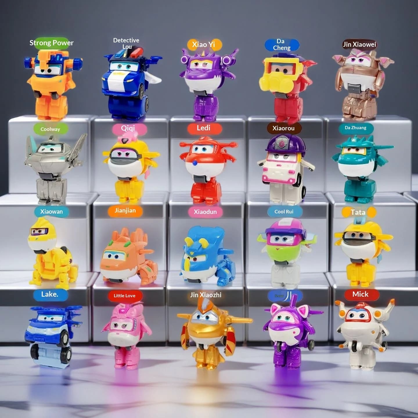 Super Wings Scale Mini Transforming Anime Deformation Plane Robot Action Figures Transformation Toys For Xmas Gifts In Stock